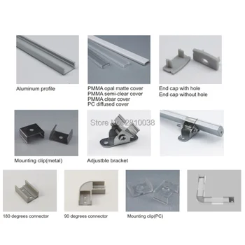 200 X 1M Rinkiniai/Daug Ultra Slim led aliuminio profilio kanalo arba Al6063 alu u profilis tvirtinamas prie sienos arba grindų lempos