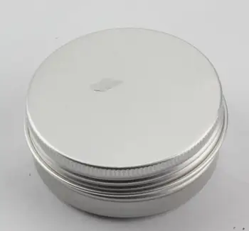 200 x 60 aliuminio jar, metalo jar grietinėlės milteliai, gelis naudoti, 2 oz kosmetikos buteliukai, 60ml aliuminio konteinerių