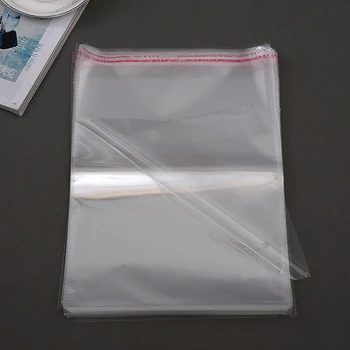 200pcs Aišku Uždaroma BOPP/Poli/Celofano Maišelį 20x36+4cm Skaidrus OPP Lipni Plastikinė pakuotė kosmetikos Pakavimo krepšiai