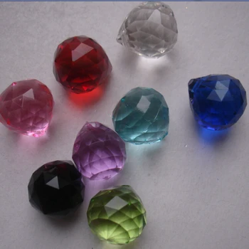200pcs/daug 15mm mišrios spalvos feng shui X-mas stiklas briaunotas rutulys crystal prism pakabukas prizmę kamuolys nemokamas pristatymas