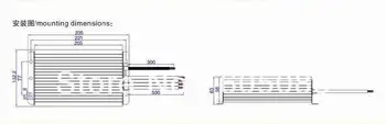 200w DC12v led žibintai vairuotojo IP67 atsparus vandeniui AC170-265V įvesties įtampos led maitinimo šaltinis CE/ROHS/SAS 10vnt/daug DHL nemokamas pristatymas