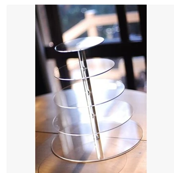 2013 karšto pardavimo akrilo 5 pakopų akrilo tortas stovi vestuvių dekoravimas