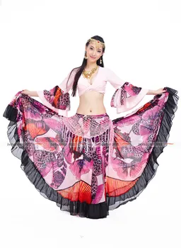 2016 Aukštos Čigoniško Sijono Kostiumas 720 didelio pilvo šokių sijonas pilvo šokio 23 metrų aukšto rango didelis sijonas