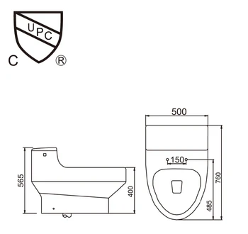 2016 karšto vandens pardavimo spinta vientisas S-gaudyklė, keramikos tualetai su PVC adapteris UF soft close sėdynės AST352 UPC pažymėjimas