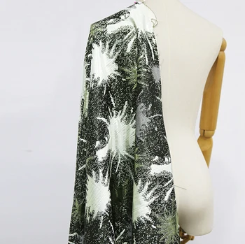 2016 klasikinis prancūzų prekės ženklas ryškios šilko žakardo mados striukė kailis sijonas, suknelė audinys medžiaga