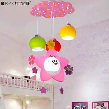 2016 Kūrybos cartoon vaikų kambario apšvietimo Mergina Miegamasis led pakabukas lempa, šiltas Princesė kambario apšvietimo