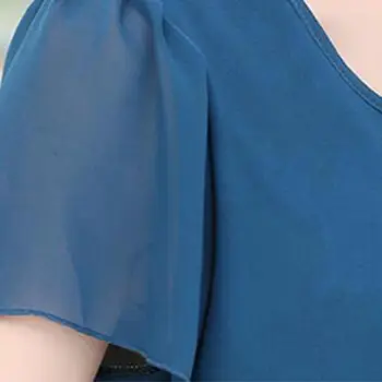 2016 M. Vasaros Stiliaus Naujas Mados Motina Drabužių Dirbtiniais Dviejų Dalių Lady Šifono Suknelė Plius Dydis Spausdinti Trumpomis Rankovėmis Suknelės Moterims
