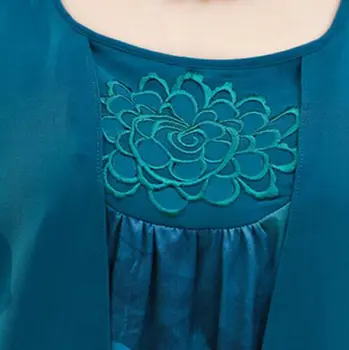 2016 M. Vasaros Stiliaus Naujas Mados Motina Drabužių Dirbtiniais Dviejų Dalių Lady Šifono Suknelė Plius Dydis Spausdinti Trumpomis Rankovėmis Suknelės Moterims