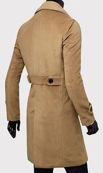 2016 naujas žiemos Europos ir Amerikos Stiliaus suknelė Užsienio prekybos mados ilgai vilnos kailis esminius pratęsimo paltas dydis M-3XL