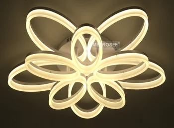 2016 Naują Atvykimo Modernios LED Šviestuvo Balta Akrilo Įleistinis Sumontuoti Lempos Blizgesio Liustra Patalpų Apdailos Nemokamas Pristatymas