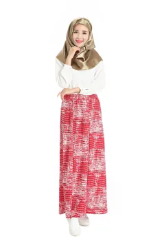 2016 Naują Atvykimo Musulmonų ilgas sijonas Moterims šifono maxi suknelė Islamo ponios dubajus arabų tradicinių drabužių likučius