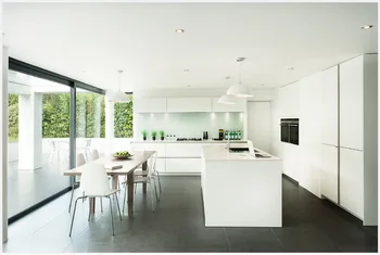 2017 baltos aukštos blizgus lakas virtuvės, spintos, populiarios modulinės virtuvės sala cabient individualų virtuvės furniturehot pardavimo