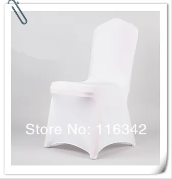 2017 KARŠTO PARDUOTI geros kokybės ! 50pcs Spandex/Lycra, Baltos spalvos Kėdė Padengti/Kėdžių dangose Pokylių Nemokamas Pristatymas MARIOUS