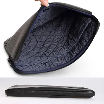 2017 Laptop Sleeve Bag Woolen+Genuine Leather Notebook Computer Handbag Case Cover for 11.6 inch Teclast X16 Pro bag
