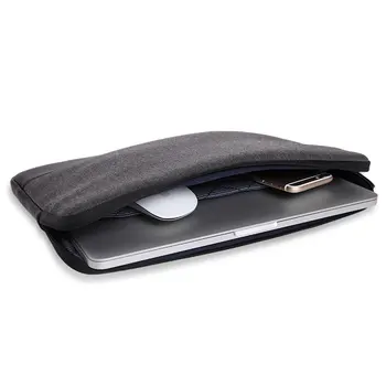 2017 Laptop Sleeve Bag Woolen+Genuine Leather Notebook Computer Handbag Case Cover for 11.6 inch Teclast X16 Pro bag