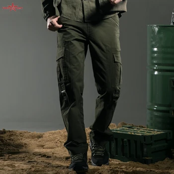 2017 m. Žiemą, Rudenį Mens Poilsiu Kelnes Armijos Drabužių ir Pardavimo Multi-pocket Prarasti Krovinių Kelnės Karinio Stiliaus Prekės ženklo MK-7159A