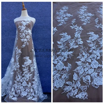 2017 mados styld Off whtie vestuvių suknelė nėrinių audinio 51