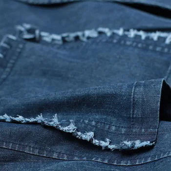 2017 metų moteris naują rudens ir žiemos derliaus prarasti plius dydis viršutinių drabužių siuvimas ilgai dizaino plėtimosi apačioje retro džinsinio tranšėjos