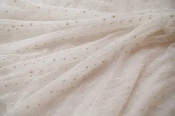 2017 Naujas Europos Sunkiosios nėrinių audinio suknelė mesh tinkleliu paukščių siuvinėti audiniai, drabužiai, reikmenys