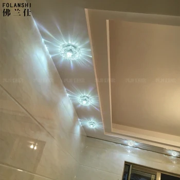 2017 naujas LED salė, šviesos, koridorius, veranda lempos kristalų lubų lempa kambarys NIUYAN šviesos skylė lempos
