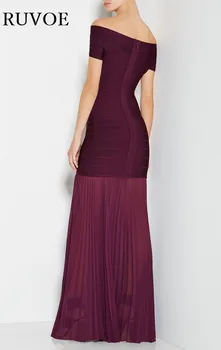 2017 Naujo stiliaus ilga suknelė kelis Spalva nuo peties Grindų ilgis Kokteilis tvarstis ilga suknelė maxi Vestidos SY-18