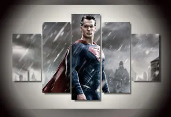 2017 Neįrėminti Spausdinti Filmą super vyras 5 gabalas Tapybos sienos meno vaikų kambario dekoro spausdinti plakato nuotrauką drobė Nemokamas pristatymas