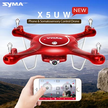 2017 Syma X5UW Drone su WiFi Kamera, HD 720P Realaus laiko Dėžė FPV Quadcopter 2.4 G 4CH RC Sraigtasparnis Dron Quadrocopter