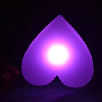 2017 Valentino 3D LED Lempos Naktį Šviesa 16 Spalvų Lentelė Lampe Dekoro luminarias įrenginiai lamparas už Chirstmas Apdailos 1pc