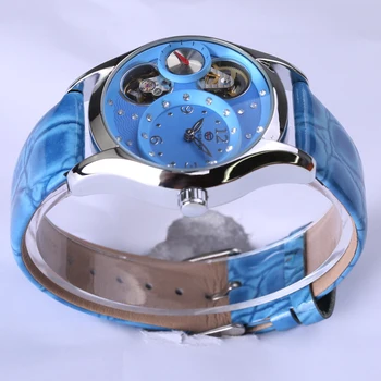 2018 Karšto Prabangos Prekės Diamond Mados Kalnų Krištolas Žiūrėti Moterų Atsitiktinis Odos Laikrodis Moterų Automatinė Mašinų Ponios Laikrodis