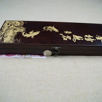 2018 Kinijos Tradicinės weasel plaukai rašyti teptuku tapybos, kaligrafijos, rašiklis, dovanų dėžutėje kostiumas