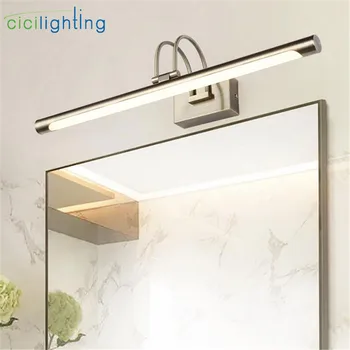 2018 m. Naujo Dizaino L42/52/62/72cm Modernios LED vonios veidrodis priekinių žibintų 110V,220V,240V bronzos tuštybės tualeto sienos, apšvietimas, lempos