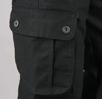 2018 m. Rudenį Naujų Vyrų Krovinių Kelnės Armijos žalioji Multi kišenės Vyriškos Laisvalaikio Kelnės Karinės Apskritai Vyrai Lauke Ilgai Pants Plus size