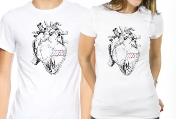 2018 m. Vasaros Naujas Cool Marškinėliai T-shirt Auto Širdies Ratų Racings Paieška Drift Medvilnės marškinėliai