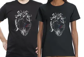 2018 m. Vasaros Naujas Cool Marškinėliai T-shirt Auto Širdies Ratų Racings Paieška Drift Medvilnės marškinėliai