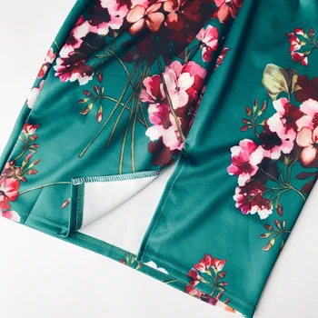 2018 m. vasaros naujus moteriškus gėlių spausdinti spageti dirželis gilia V apykakle suknelė moterų V-kaklo Kinų stiliaus apvalkalas suknelės
