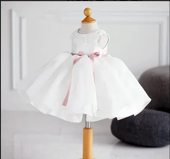 2018 Naujas Elegantiškas Nėrinių Duobute Vestuvių Gėlių Mergaičių Suknelės Kūdikio Gimtadienio Chalatai Vaikai Princesė Konkurso Pirmosios Komunijos Suknelė