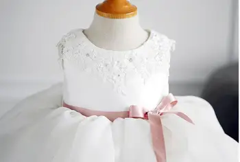 2018 Naujas Elegantiškas Nėrinių Duobute Vestuvių Gėlių Mergaičių Suknelės Kūdikio Gimtadienio Chalatai Vaikai Princesė Konkurso Pirmosios Komunijos Suknelė