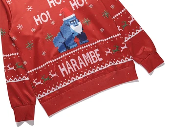 2018 naujas HARAMBE gorila cmas spausdinti 3D Hoodies pavasario žiemos vyrai moterys 3d hoodie Palaidinukė vyrų Hoodies Susagstomi megztiniai