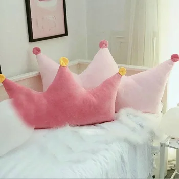 2018 Naujas Stilius Mielas Karūna pagalvę įdaryti pliušas pagalvės Karūna pliušiniai žaislai, kūdikių, vaikų lovos namus papuošti