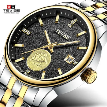 2018 Naujas TEVISE Prekės ženklo Vyrai Mechaniniai Laikrodžiai Prabanga Švytinčios Automatinis laikrodis Vyrų Laikrodis Verslo Laikrodis Relogio Masculino