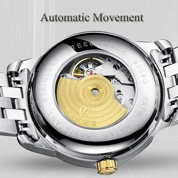 2018 Naujas TEVISE Prekės ženklo Vyrai Mechaniniai Laikrodžiai Prabanga Švytinčios Automatinis laikrodis Vyrų Laikrodis Verslo Laikrodis Relogio Masculino