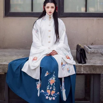 2018 naują senovės kinų kostiumas moterims, drabužiai, rūbeliai tradicinių gražus hanfu šokio kostiumai sobretudo feminino suknelė