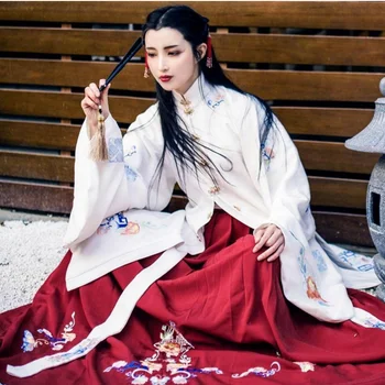 2018 naują senovės kinų kostiumas moterims, drabužiai, rūbeliai tradicinių gražus hanfu šokio kostiumai sobretudo feminino suknelė