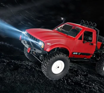 2018 Naujų Karšto Remote Control OFF-Road Truck 2.4 G 4WD Vairavimo 25mins Vikšriniai Pasiimti veido kėlimo Karinės Vaikams Žaislas Modelio Sunkvežimis