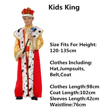 2018 Raudonos Aukso Vaikų Berniukų Arabų Princas, Karalius, Kostiumas Vaikams Cosplay Skraiste Helovinas Fancy Dress Šalis Dekoro Puras