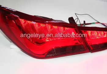 209-Metų HYUNDAI SONATA Sonata YF Sonata I45 LED galiniai Žibintai Rearlights atgal šviesos BMW Stiliaus Raudona Juoda spalva