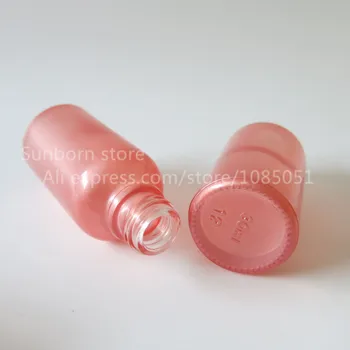 20pcs/daug 30ml tuščias rožinės spalvos stiklo eterinio aliejaus buteliukas su lašintuvu