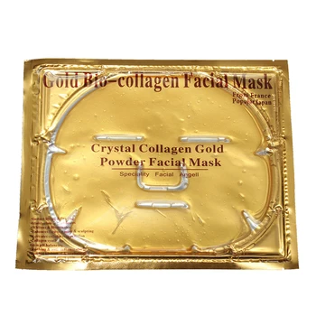 20PCS/daug Aukso Bio-Kolageno Veido Kaukė, Veido Kaukės Crystal Aukso Milteliai Kolageno Veido Kaukė Drėkina Anti-Senėjimo Naftos-kontrolės