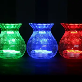 20Pcs/daug Neperšlampami LED Šviesos Stovėti vestuves Stalo Puošmena RGB Daugiaspalvis povandeninis led Lemputė Su Nuotolinio