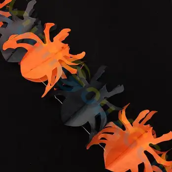 20pcs Helovinas tiekimą šalies PASIDARYK pats apdailos 3D Voras moliūgų vaiduoklių šikšnosparniai popieriaus grandinės Girliandą reklama traukti gėlių Dekoras